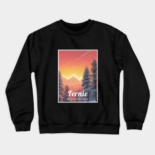 Fernie British Columbia Canada ski Crewneck Sweatshirt